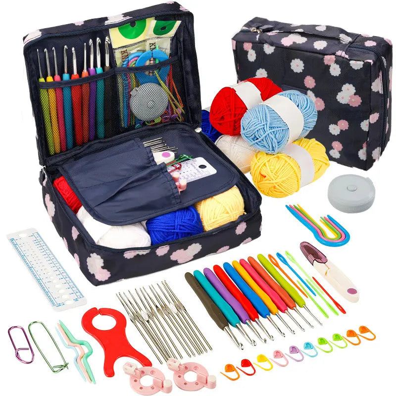 Crochet Kit for Beginners: Travel-Friendly Yarn & Hooks
