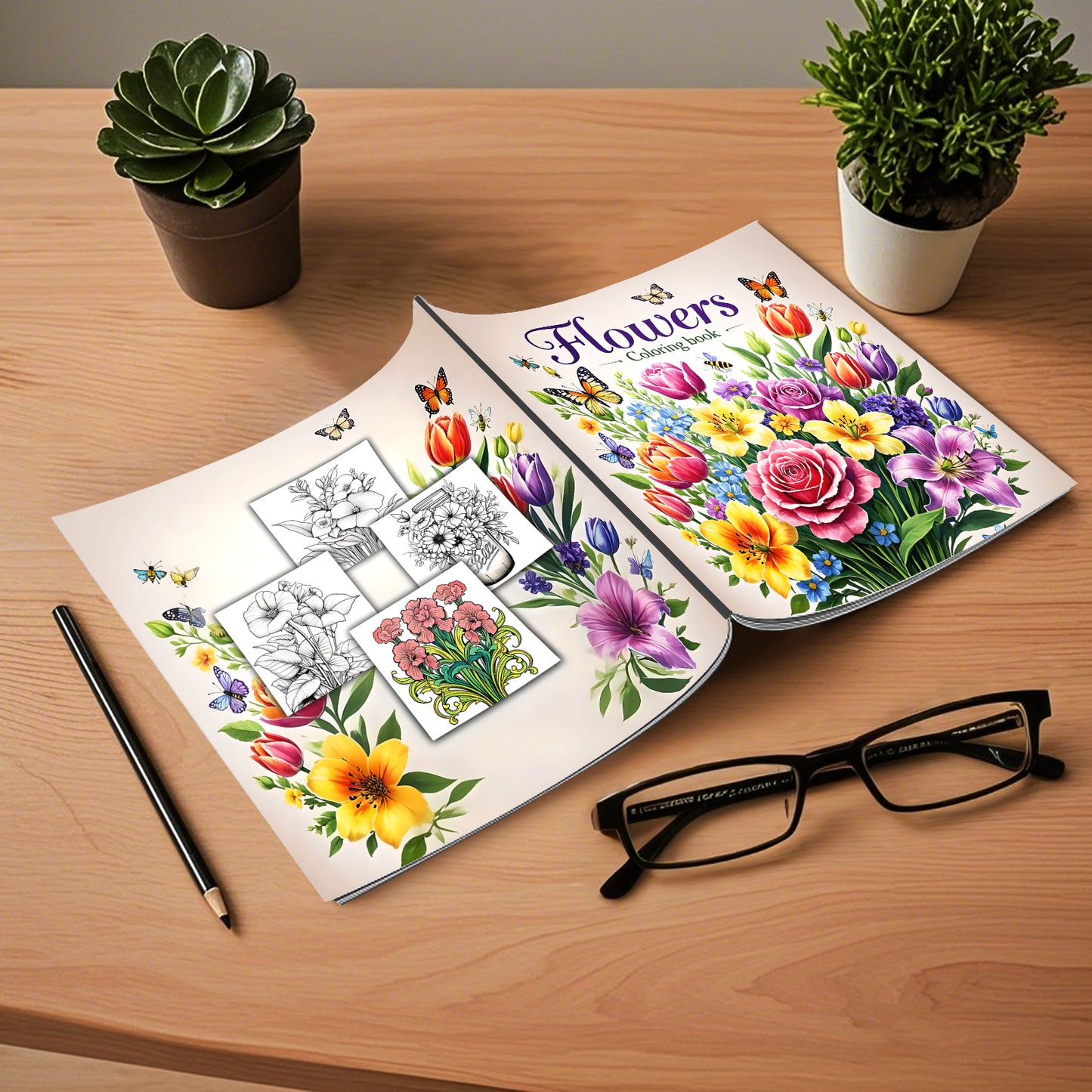 Adult Art Coloring Book: Stress Relief & Creativity