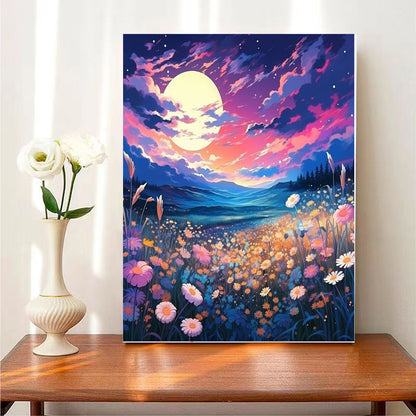 Paint by Numbers: Custom Flower Paint By Numbers Kit - DIY Acrylic Art Gift