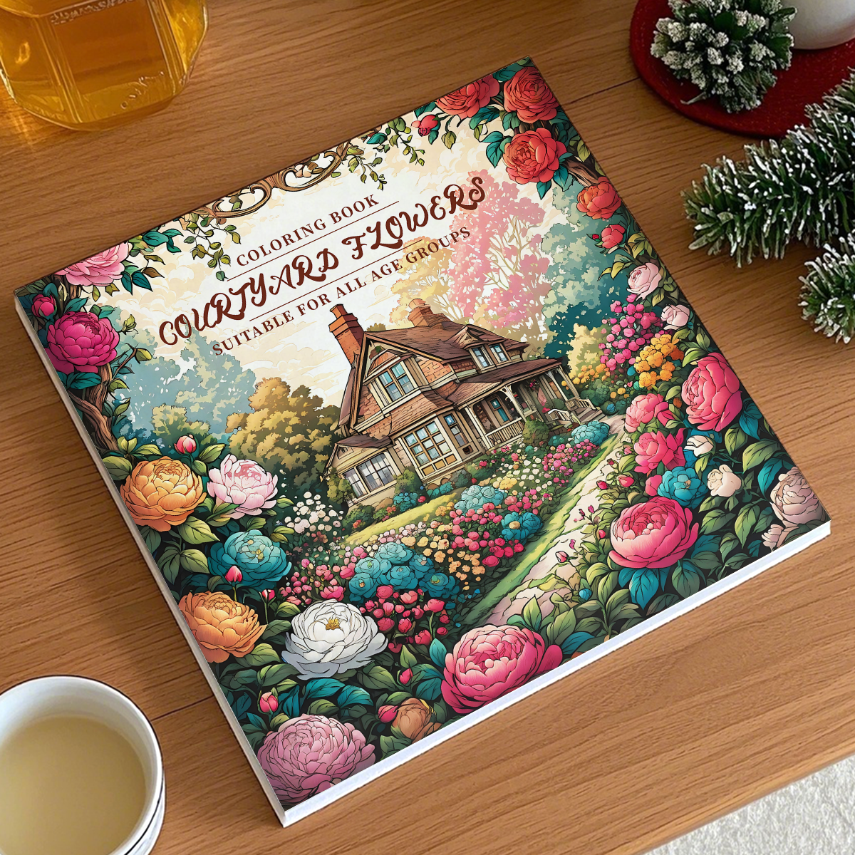Garden Flowers Coloring Book: Relax & Unwind for Adults