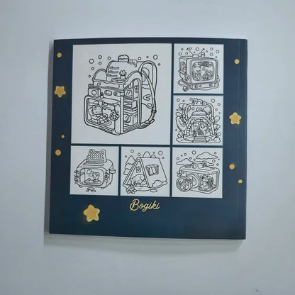 Cozy Spaces: Coloring Books for Adults and Teens Calming Scenes with Cute Animal Characters Help Relieve Stress