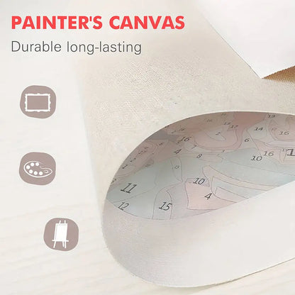 DIY Painting By Numbers: Flower House Canvas Art Kit