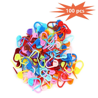 Sewing Needle: Knitting Stitch Markers - Plastic Locking Crochet Hooks