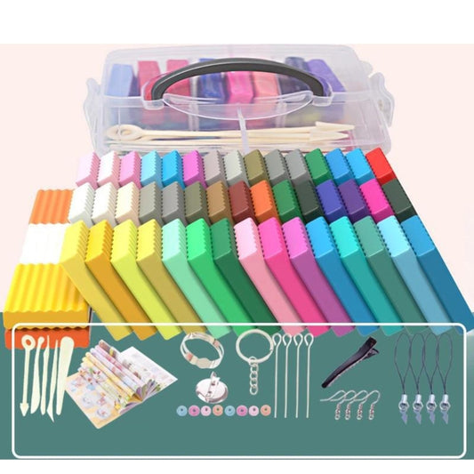 Polymer Clay Set 24/36/50 Colors - Soft Oven Bake for Kids