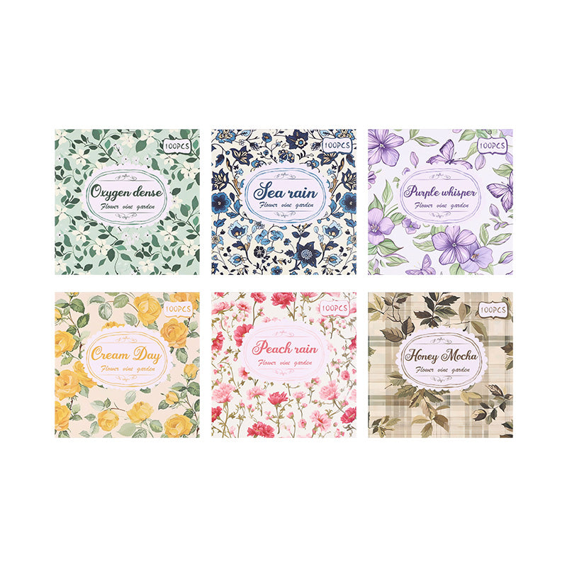 Scrapbooking Vintage Paper Set: 100pcs Retro Stationery & Scrapbooking