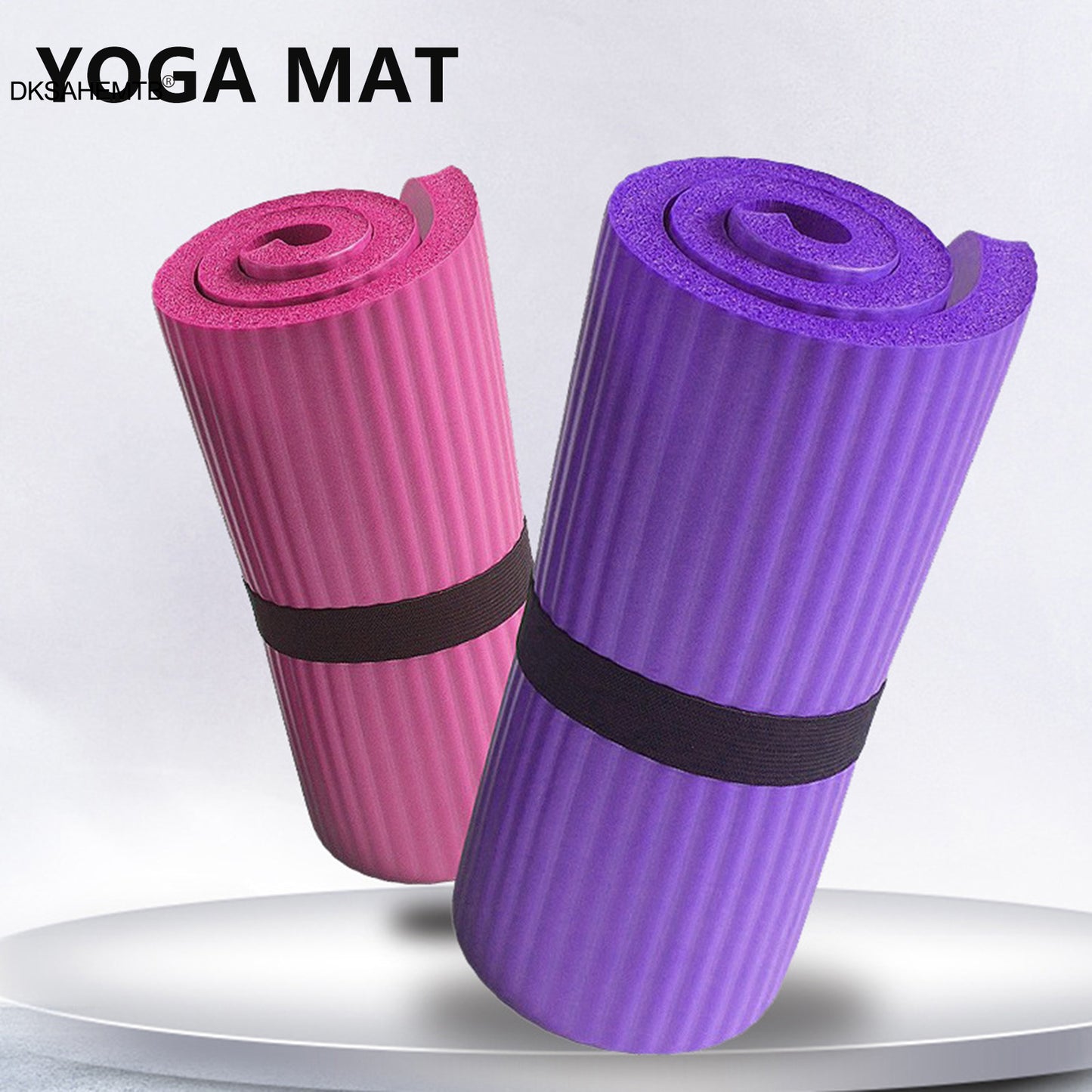Yoga Mat 15mm Thick - Portable Fitness & Pilates Support