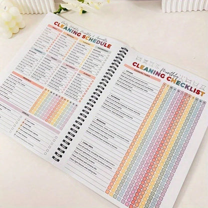 ADHD Cleaning Planner Book Bundle – Includes Home Cleaning Schedule, Weekly, Monthly, Year-Round Cleanliness Tips, Family Chore Chart