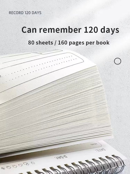A5 Daily Planner Notebook - 160 Pages for Office & School