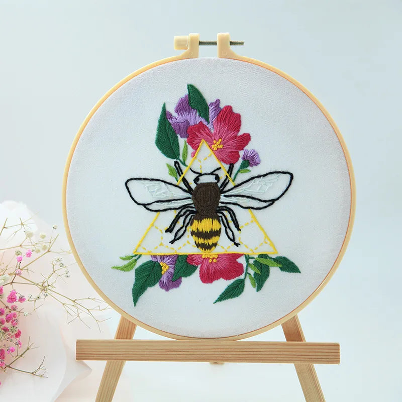 Embroidery Kit: Beginner Cross Stitch Set, Multi Pattern