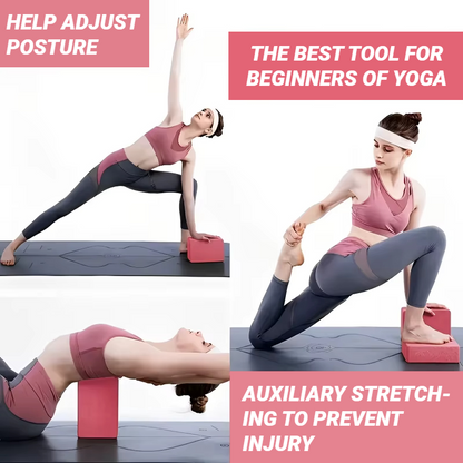 Yoga Blocks Foam Brick for Pilates & Fitness Training