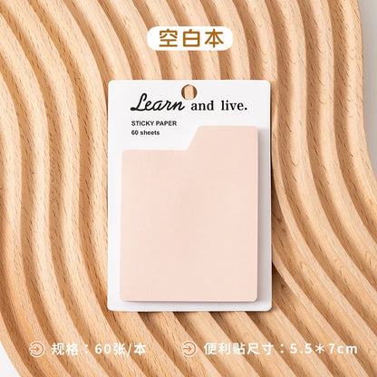 60 Pages Memo Pad Self-adhesive Mini List Note Paper Dual Daily Scheduler Planner Yearly Office Plan