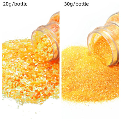 Glitters Sprinkles Powder: Colorful Hexagonal Nail Art