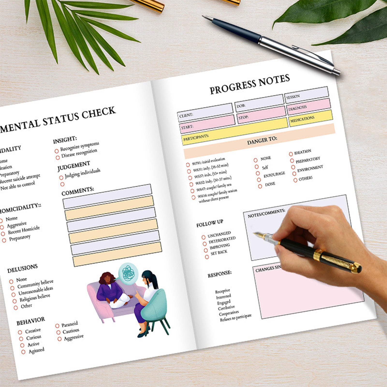 MEGA Therapy Journal: Guided Self-Care Writing Tools