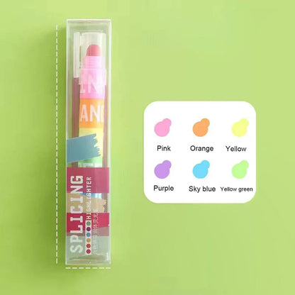 Color Highlighter Detachable Cute Pens for Kids & Students