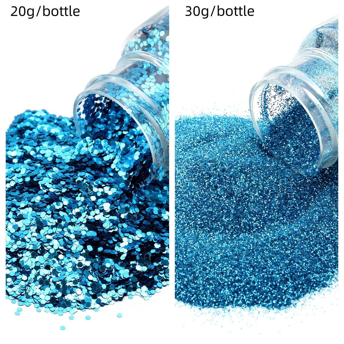 Glitters Sprinkles Powder: Colorful Hexagonal Nail Art