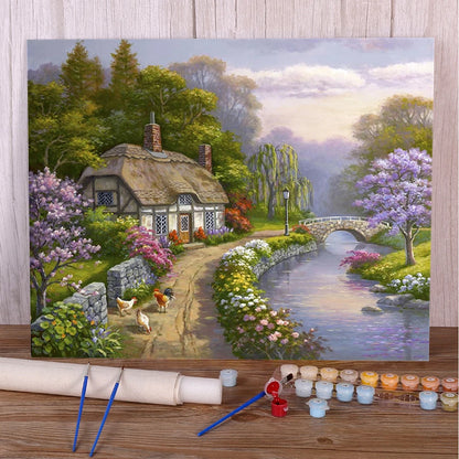 Paint By Numbers Kit - Classic House 40x50 Acrylic Set
