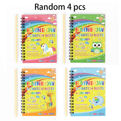 Dazzling Scratch Painting Kit - Parent-Child Interactive Fun