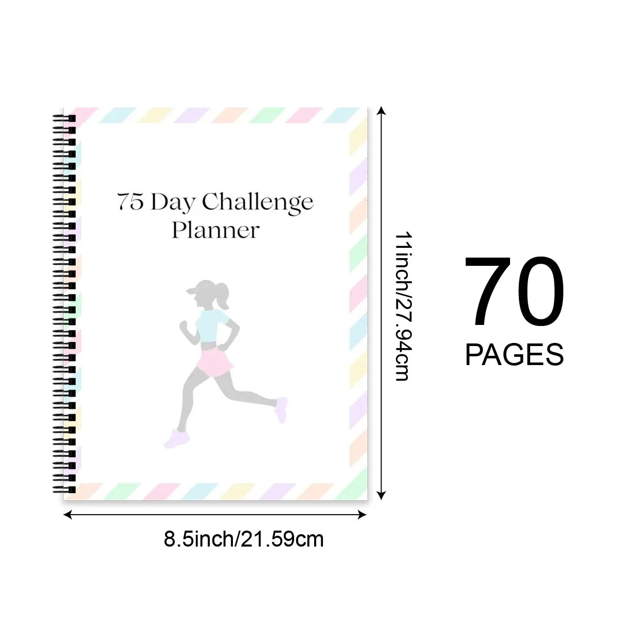 75-Day Multifunctional Goal Planner with Habit Trackers & Milestones Fitness/Study Challenge Journal for Academic Productivity