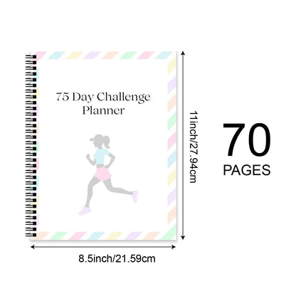 75-Day Multifunctional Goal Planner with Habit Trackers & Milestones Fitness/Study Challenge Journal for Academic Productivity