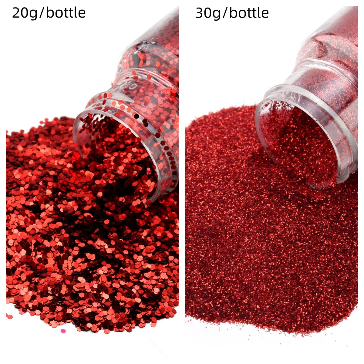 Glitters Sprinkles Powder: Colorful Hexagonal Nail Art