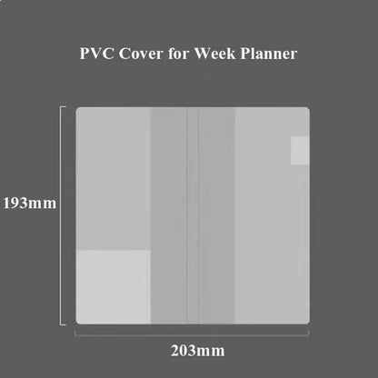 Kinbor Undated Weekly Planner Notebook, 2 Pages Per Week Illustrated Hardcover Journal with To-Do List, Portable Student Plan