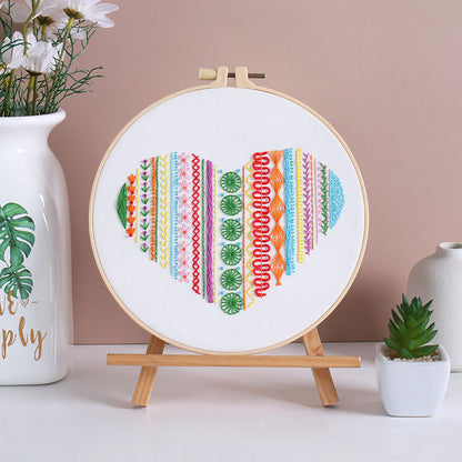 Embroidery Kit: Beginner Cross Stitch Flower Set