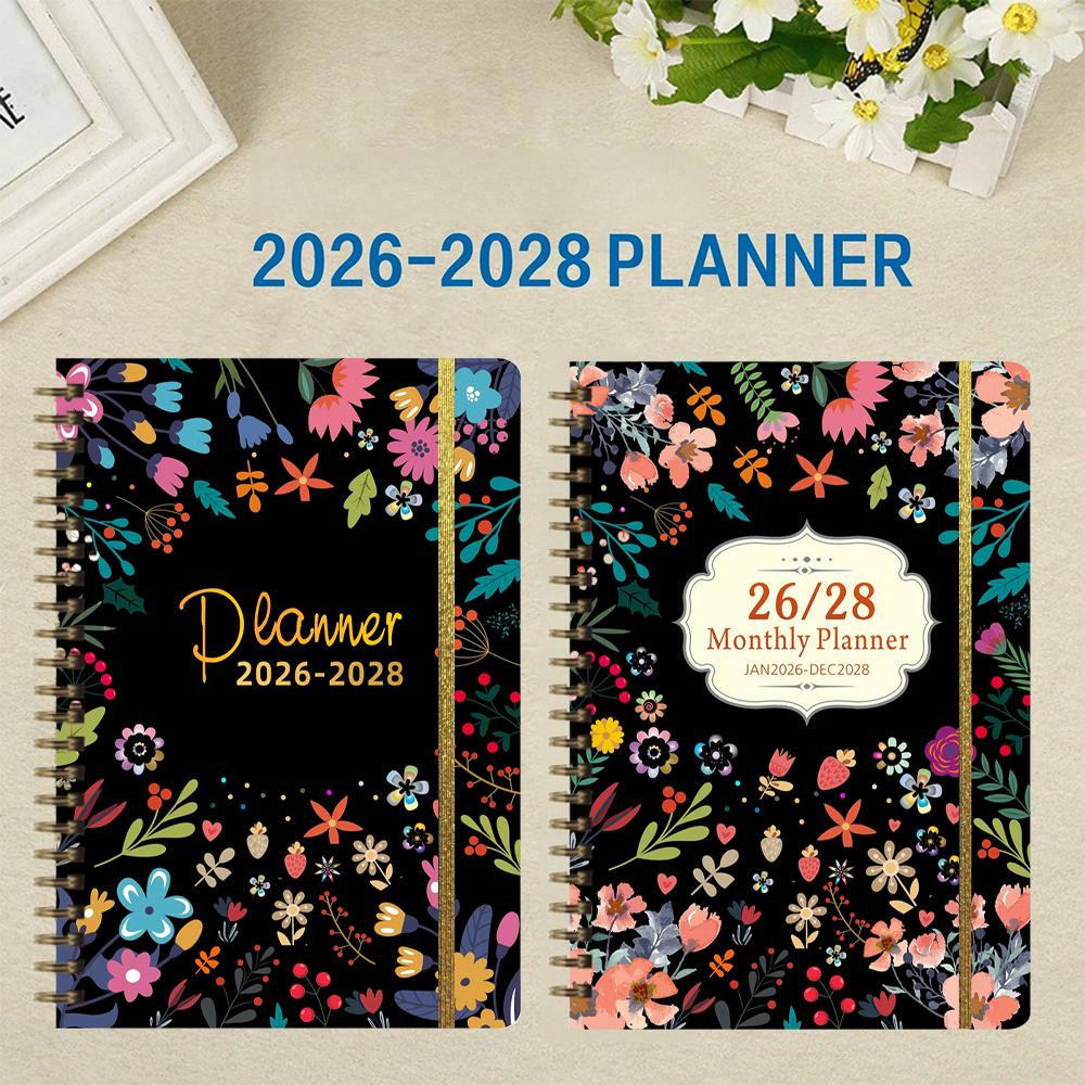 Planner Book: 3-Year Calendar for School