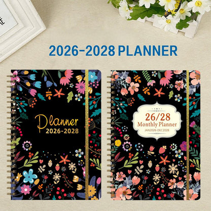 Planner Book: 3-Year Calendar for School