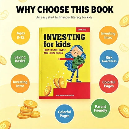Teach Children How To Save, Invest and Increase Value | Learn Books about Budgeting and Smart Financial Management Habits.