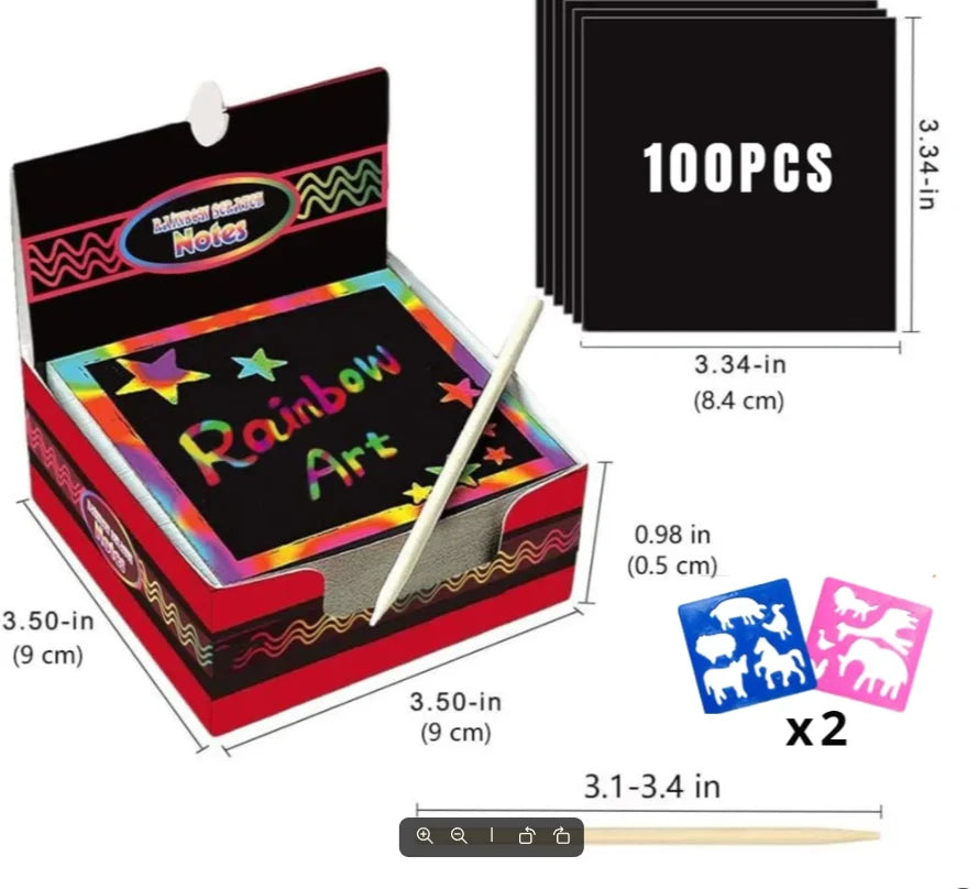 Dazzling Scratch Painting Kit - Parent-Child Interactive Fun