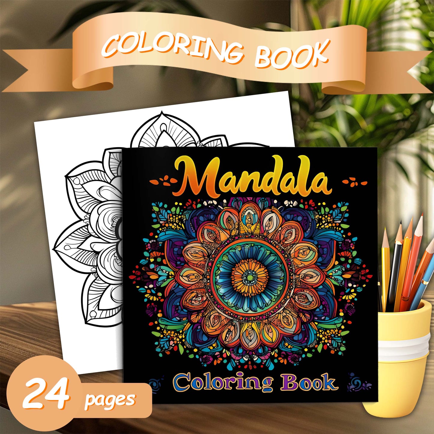 Coloring Book: Mandala Coloring Book for Adults - Stress Relief & Creativity