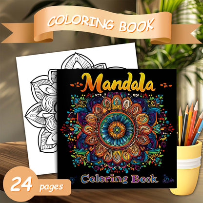 Coloring Book: Mandala Coloring Book for Adults - Stress Relief & Creativity