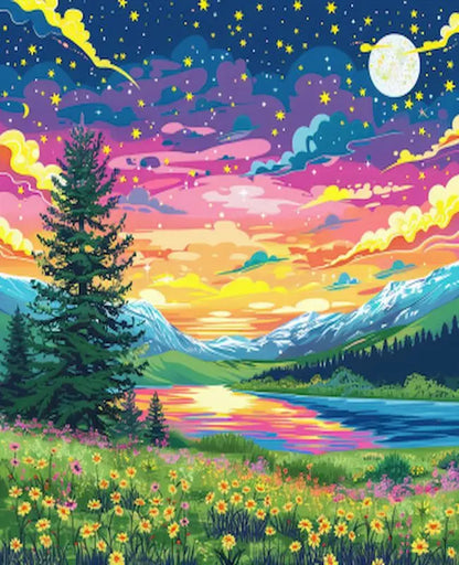 Paint by Numbers: Custom Flower Paint By Numbers Kit - DIY Acrylic Art Gift