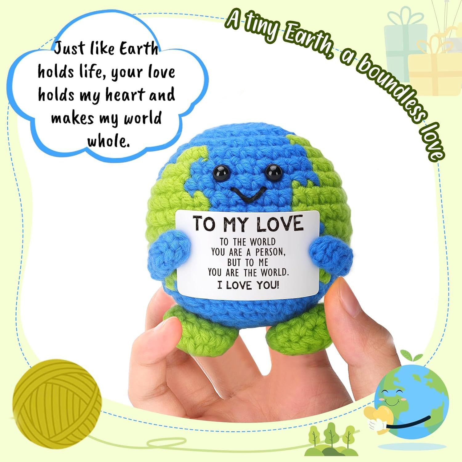 Crochet Earth Doll: Positive Energy Handmade Gift