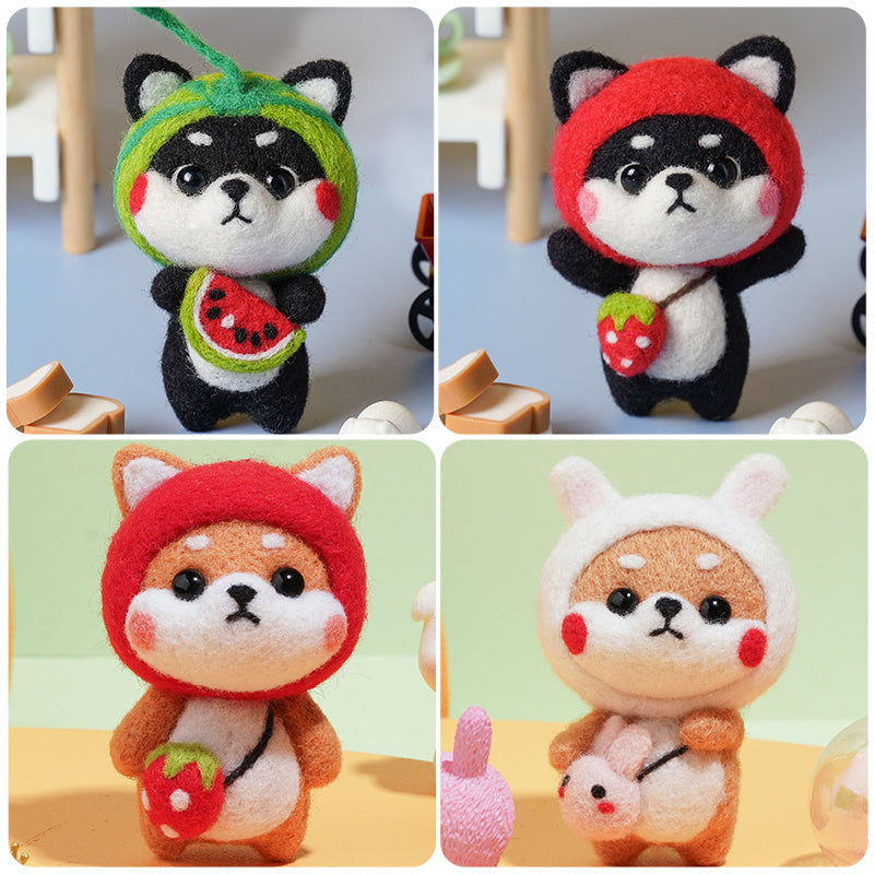 Wool Felting Kit: DIY Animal Toy Needlework Starter