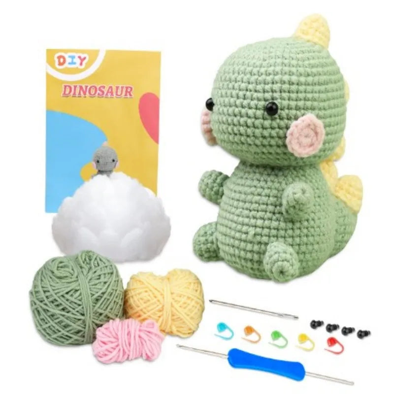 MIUSIE Crochet Kit: Yarn & Hook for Beginners + Video Guides