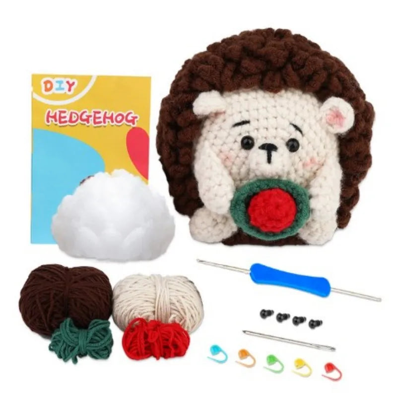 MIUSIE Crochet Kit: Yarn & Hook for Beginners + Video Guides