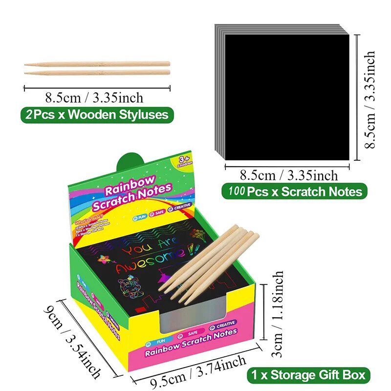 Dazzling Scratch Painting Kit - Parent-Child Interactive Fun