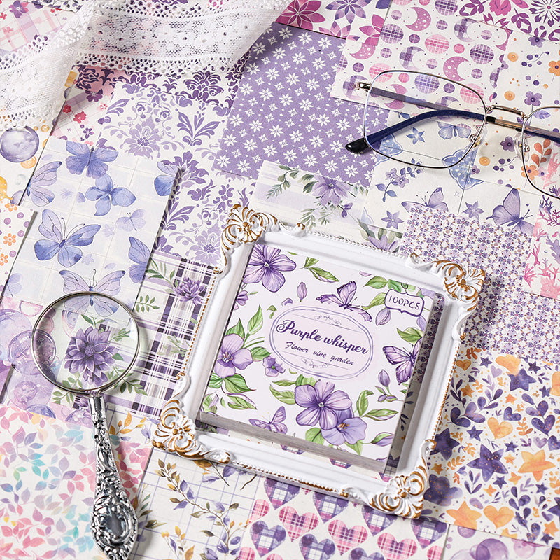 Scrapbooking Vintage Paper Set: 100pcs Retro Stationery & Scrapbooking