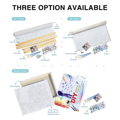 Paint by Numbers: Custom Flower Paint By Numbers Kit - DIY Acrylic Art Gift