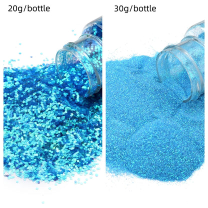 Glitters Sprinkles Powder: Colorful Hexagonal Nail Art