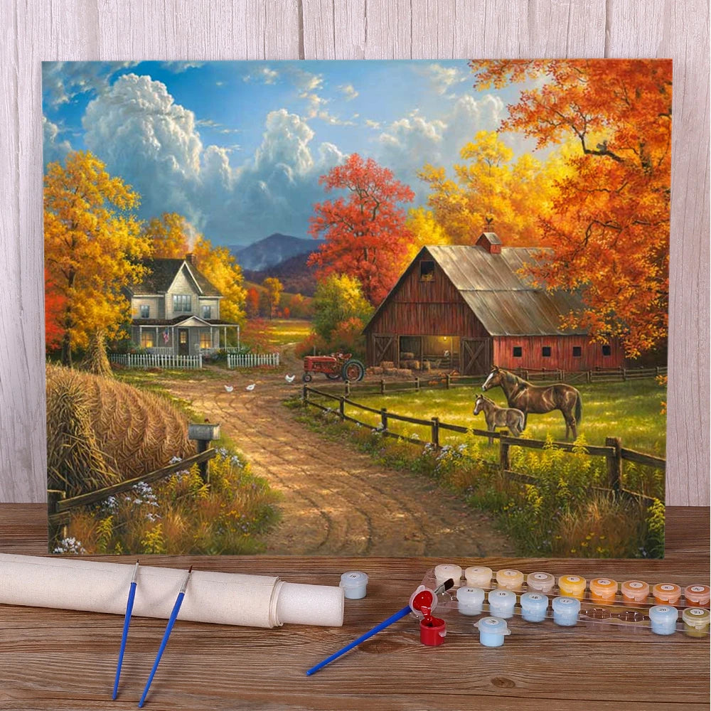 Paint By Numbers Kit - Classic House 40x50 Acrylic Set