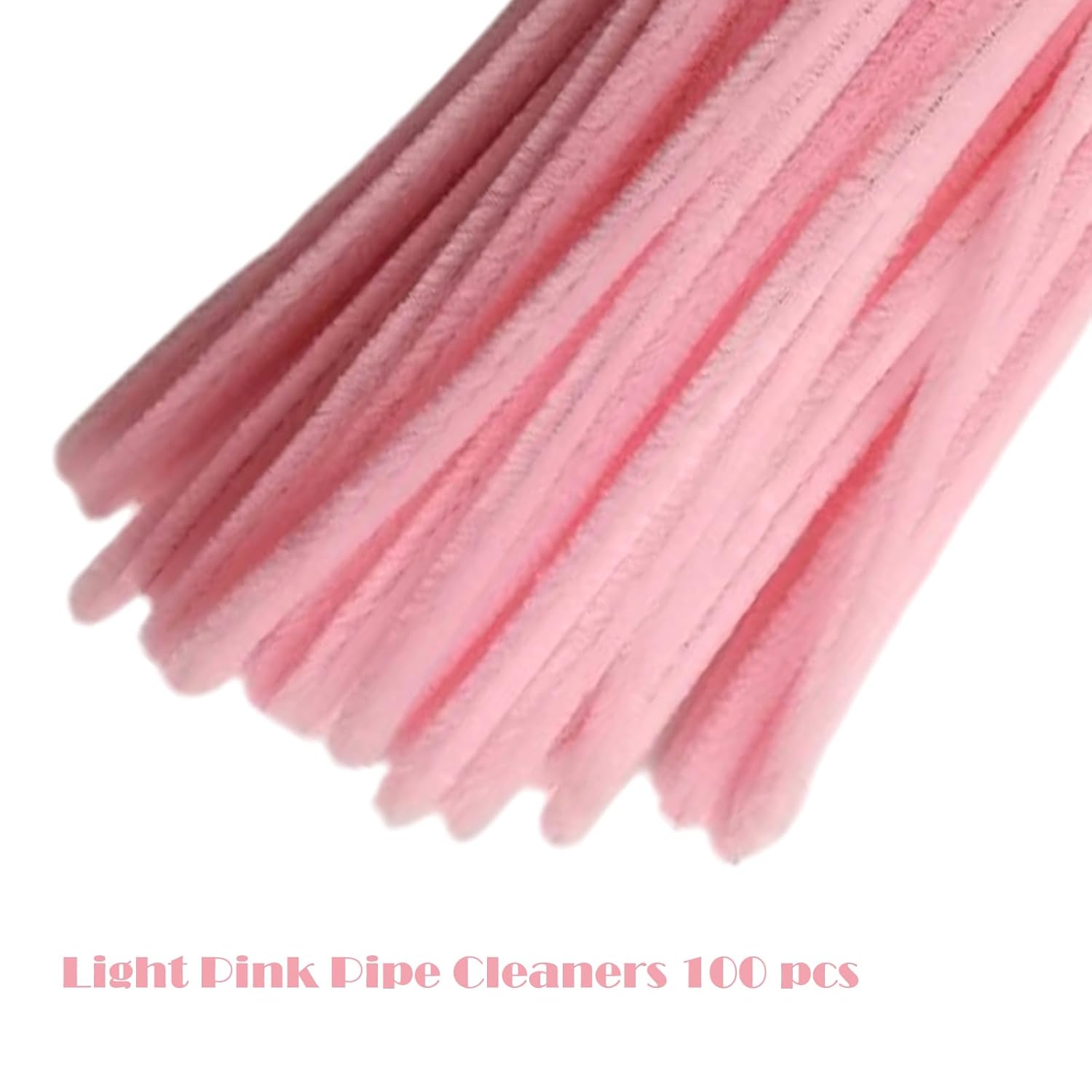 Pink Pipe Cleaners 100pcs - Craft Supplies & Chenille Stems