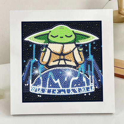Stickers: Cartoon Diamond DIY Yoda & Stitch Crystal Art