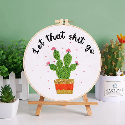Embroidery Kit: Beginner Cross Stitch Set, Multi Pattern