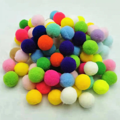 Warm Color Pompoms: DIY Craft Supplies for Kids
