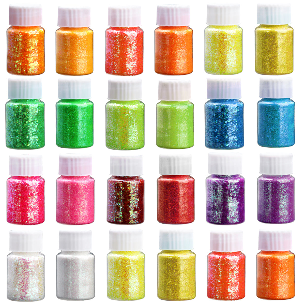 Glitters Sprinkles Powder: Colorful Hexagonal Nail Art