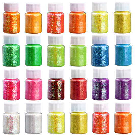 Glitters Sprinkles Powder: Colorful Hexagonal Nail Art