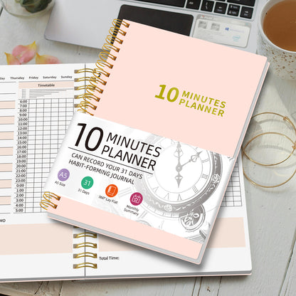 A5 Daily Planner Book: Time Blocking & Habit Tracker