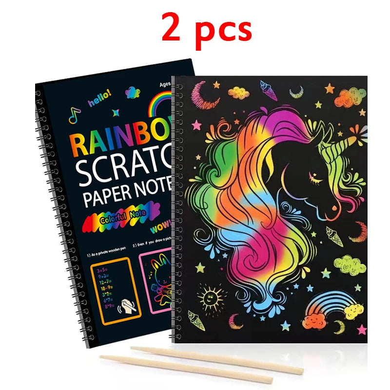 Dazzling Scratch Painting Kit - Parent-Child Interactive Fun